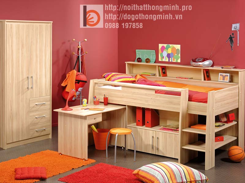 giường ngủ thông minh cho bé