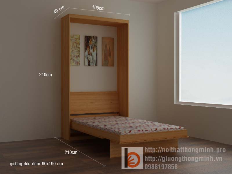 mẫu giường ngủ thông minh giá rẻ
