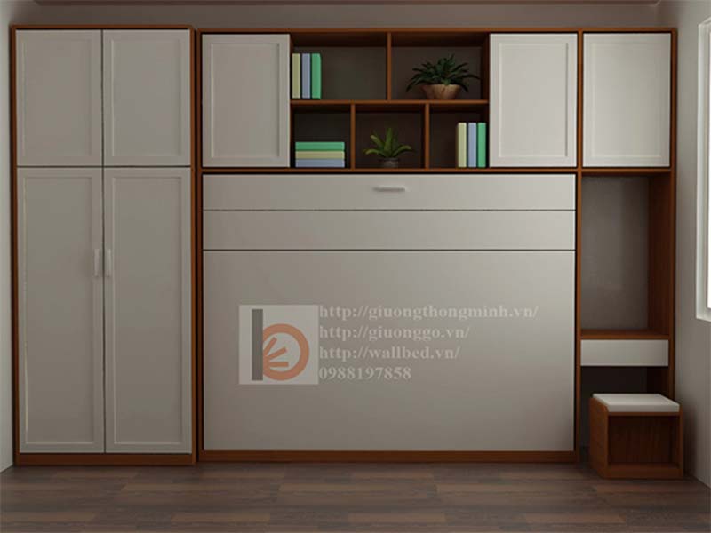 10+ Mẫu giường ngủ thông minh tích hợp tủ độc đáo giuong gap thong minh 28