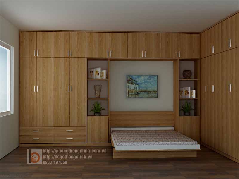 10+ Mẫu giường ngủ thông minh tích hợp tủ độc đáo giuong gap thong minh 72