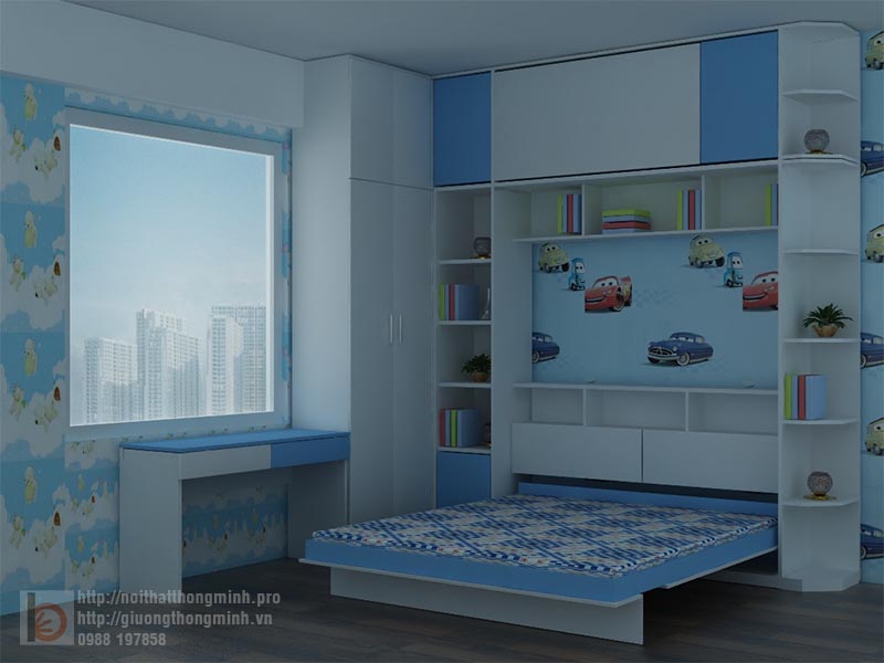 kiểu giường thông minh đa năng cho bé