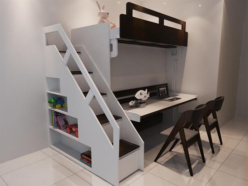 mẫu giường tầng đa năng