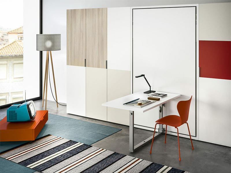 Mê mẩn trước không gian sống tiện nghi nhờ mẫu giường gấp thông minh mẫu giường gấp thông minh