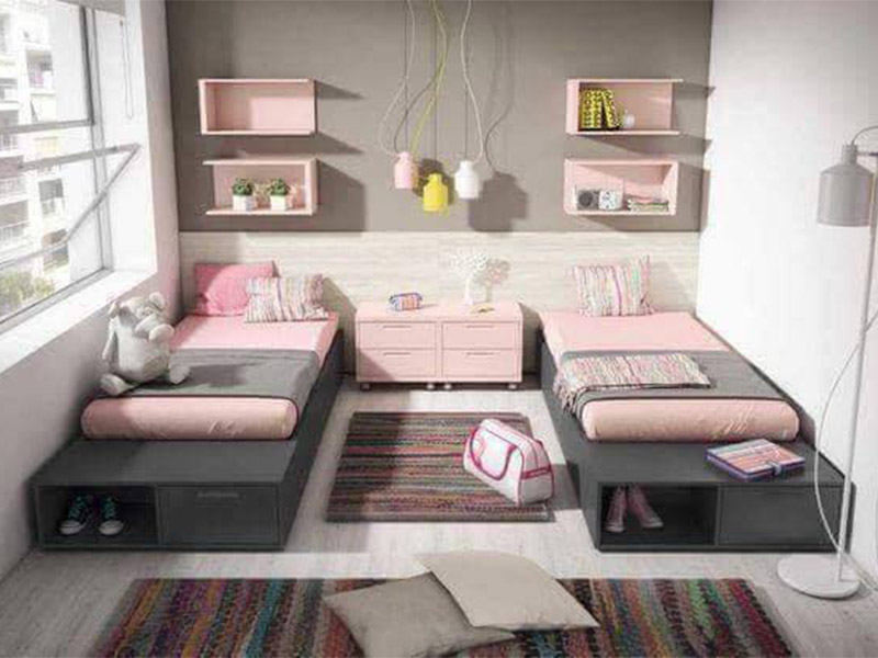 giường thông minh cho 2 bé