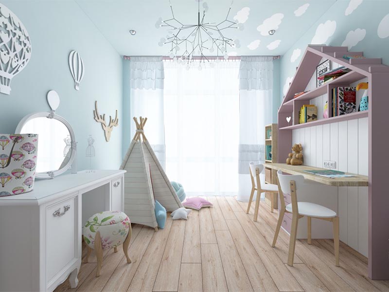 thiet ke phong ngu cho be 13