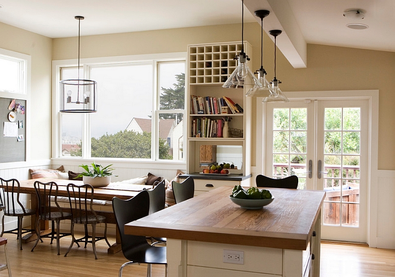 Kitchen and dining room bring together the vintage and the modern 1