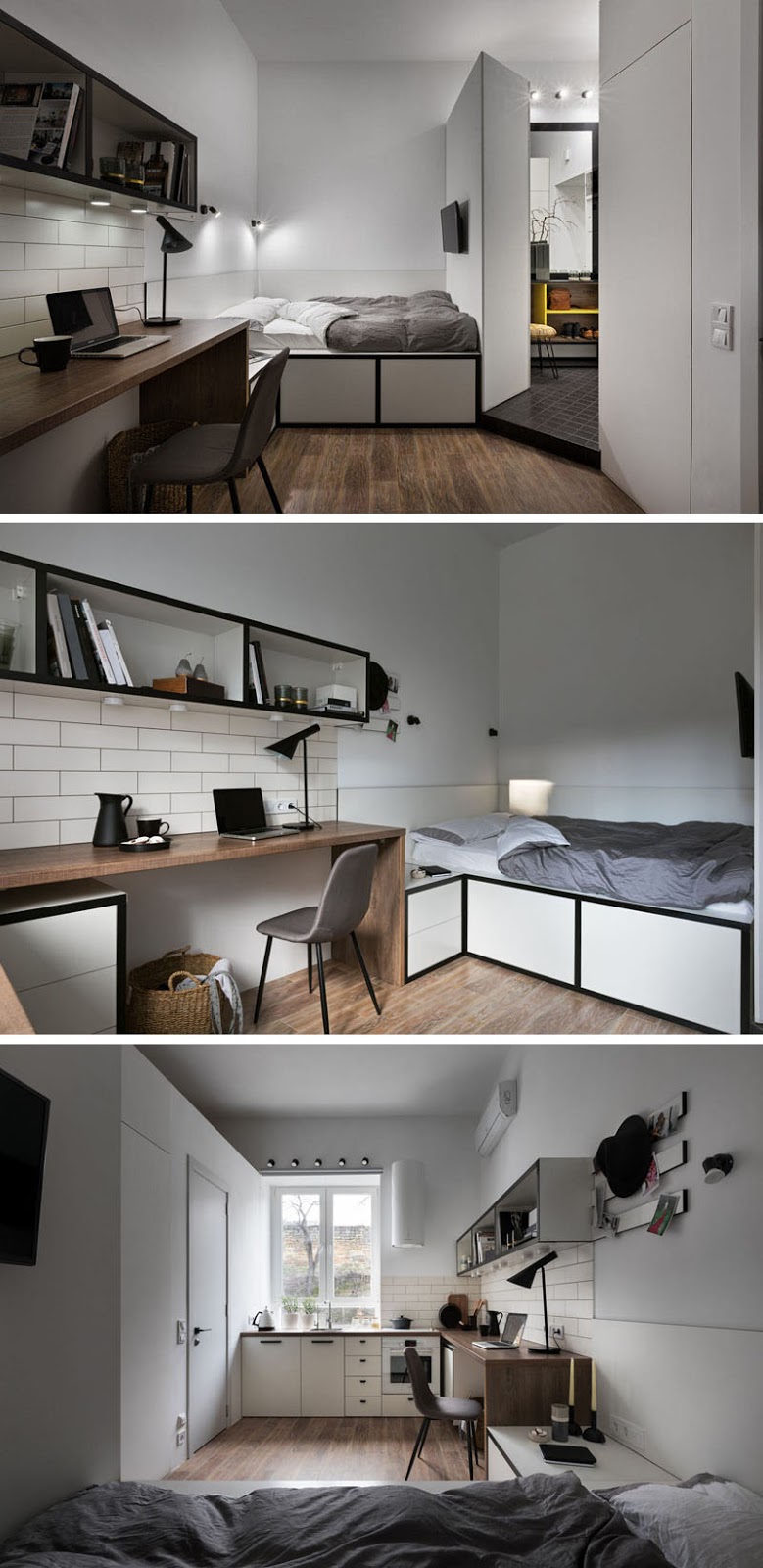 Modern Tiny Apartment Maximizes Its 186 Square Feet With Efficient Decoration 3 1
