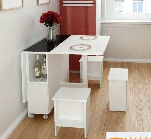 Table The wall table multifunctional folding table Scalable rectangle The dinner