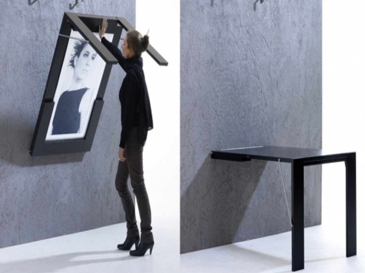 Wall Mounted Dining Table Idea