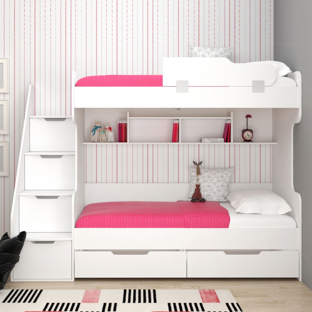 tekzen home lara genc odasi cekmeceli 2li merdivenli ranza