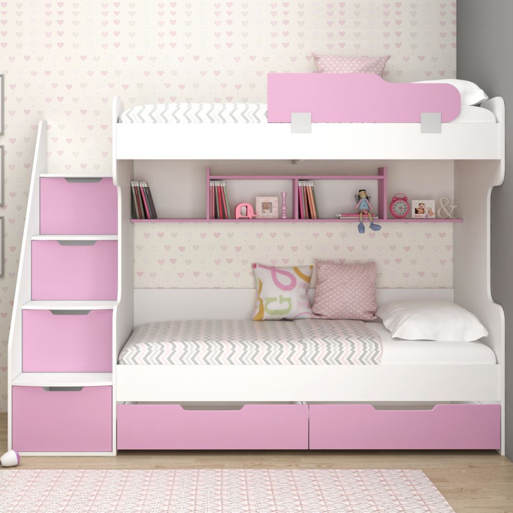 tekzen home lara genc odasi cekmeceli 2li merdivenli ranza