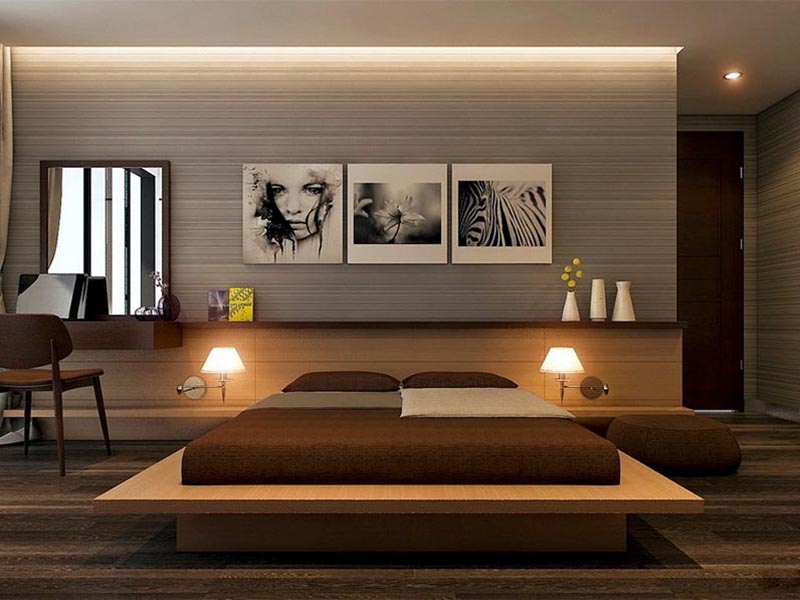 Ý tưởng trang trí phòng ngủ phong cách tối giản- nội thất Winli