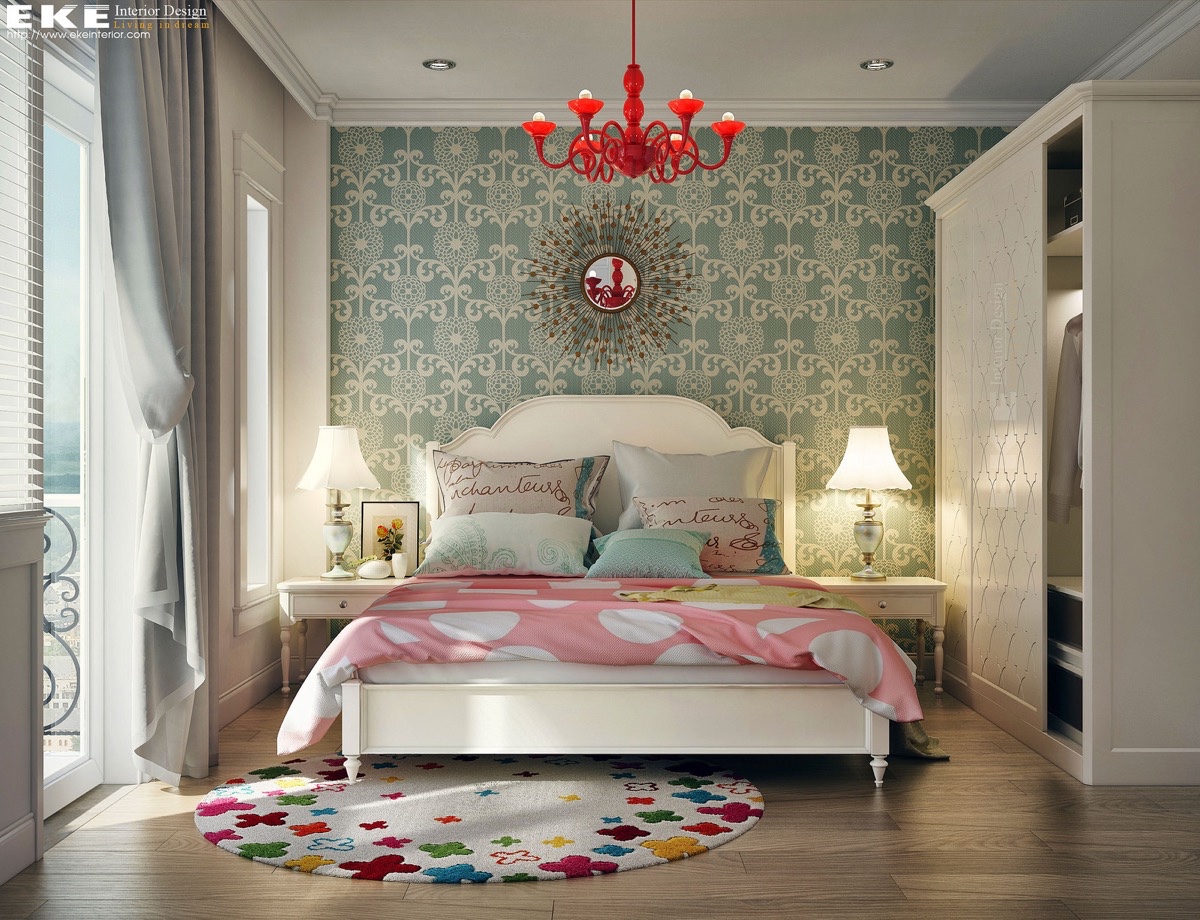 bright elegant kids room