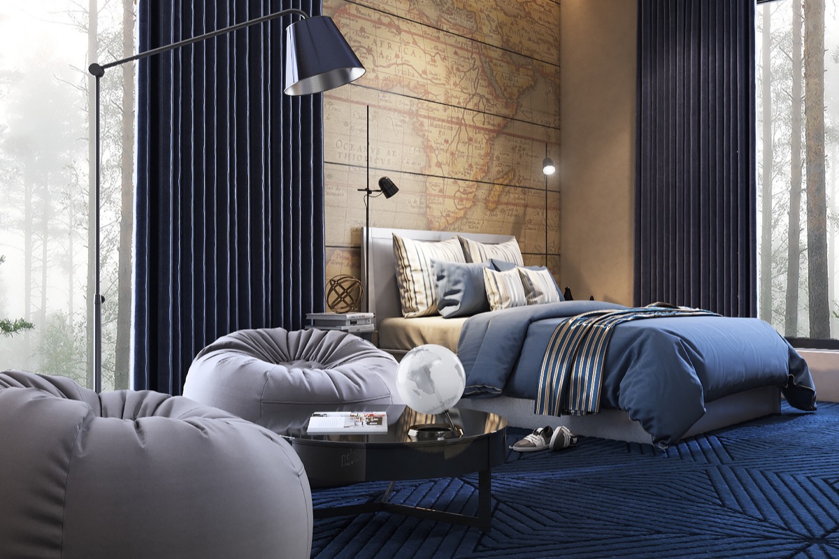 subtle nautical decor for the bedroom