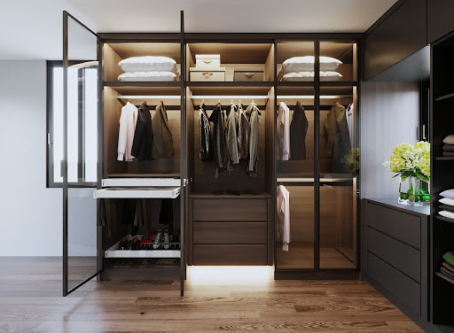 tủ quần áo bằng kính