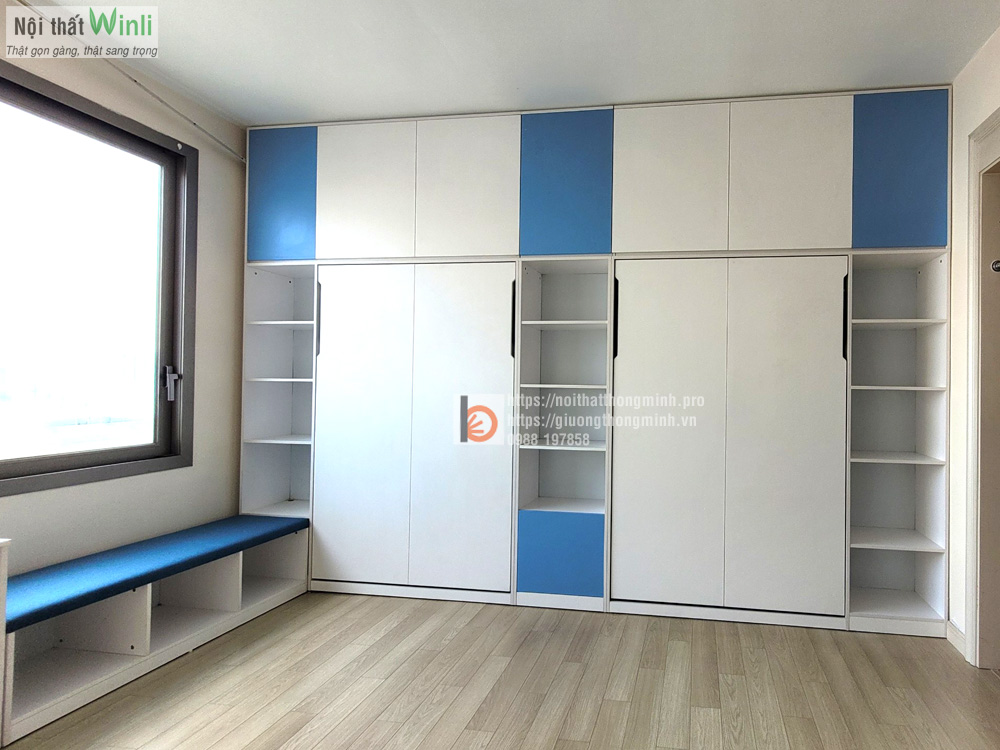 giường thông minh cho 2 bé