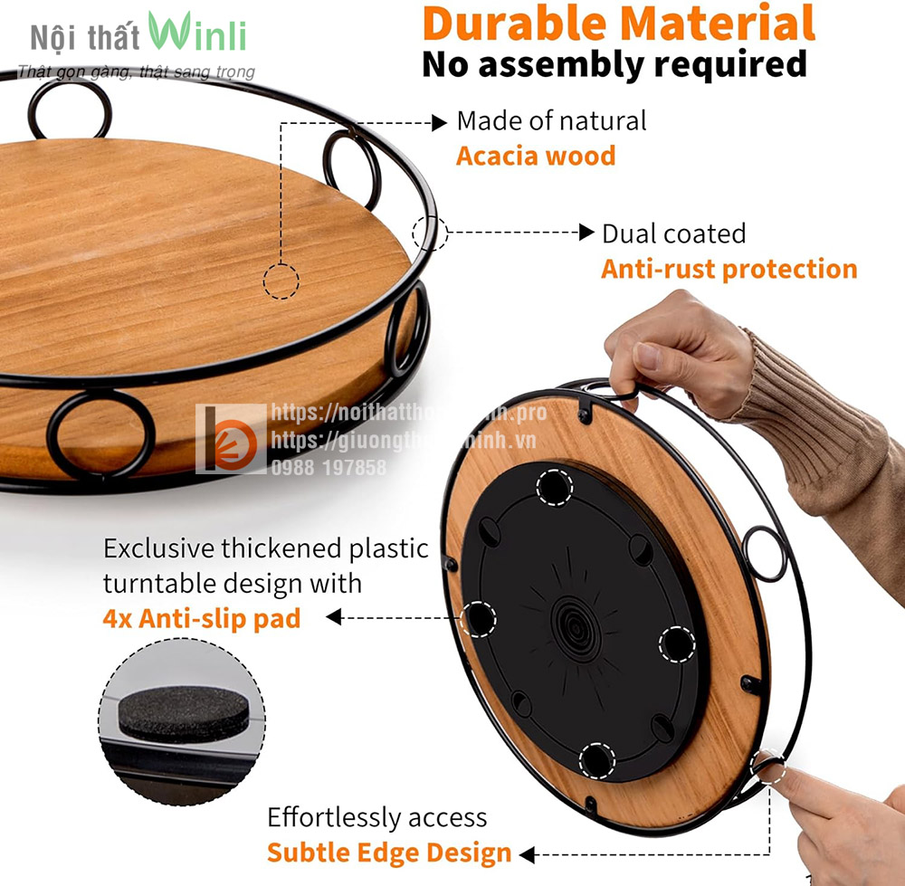 Kệ đựng gia vị thông minh xoay 360 tiện lợi Kệ đựng gia vị thông minh xoay 360 tiện lợi