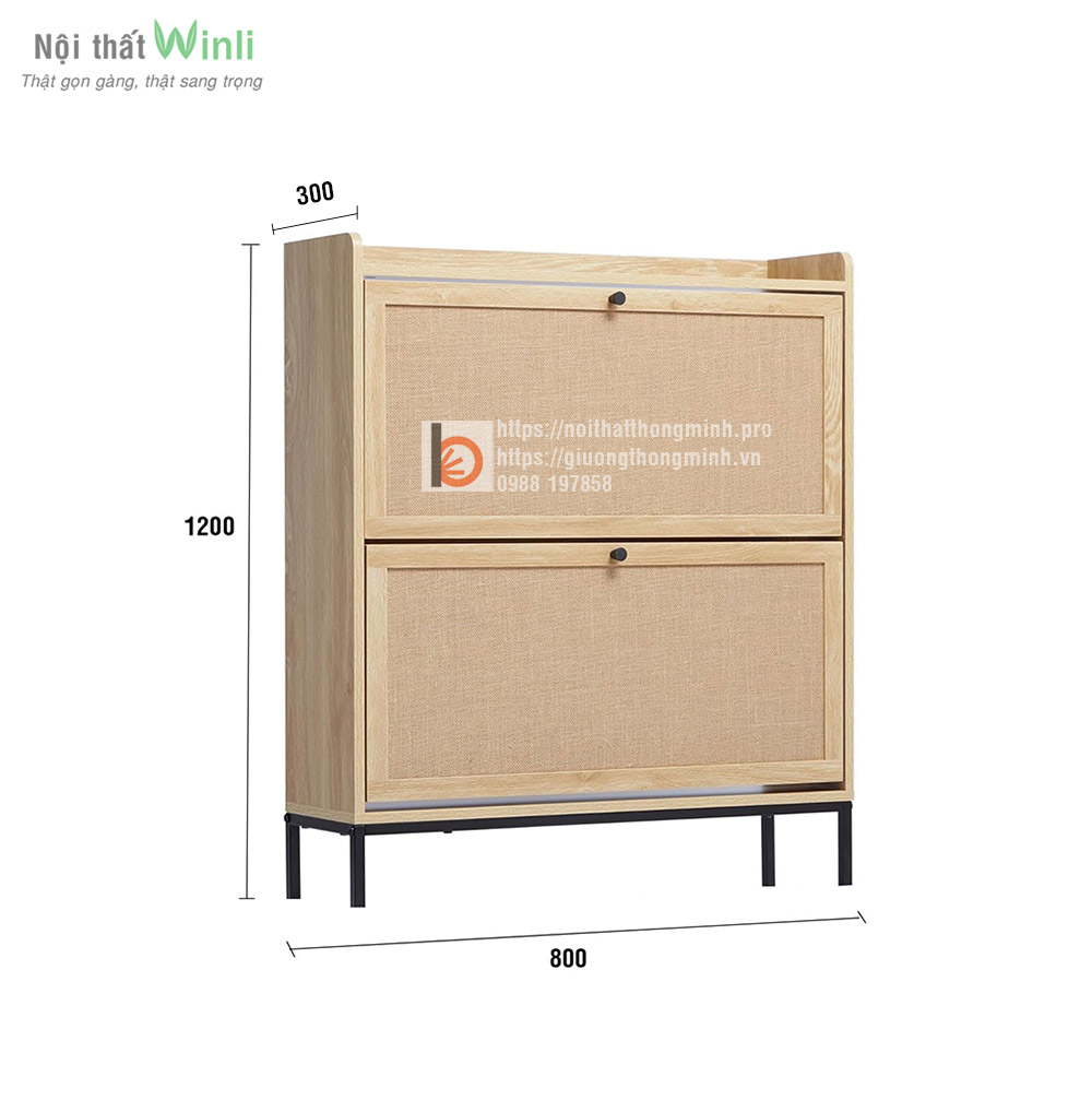 Tủ giày thông minh 2 tầng nhỏ gọn tiện lợi Tủ giày thông minh 2 tầng nhỏ gọn tiện lợi